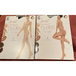 Hanes‎ Perfect Nudes Tummy Control Foundation Finishes Small True Black NEW 2